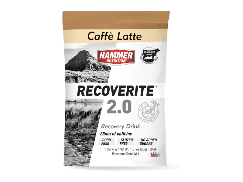 Recoverite 2.0 Hammer Nutrition, bustina di polvere per il recupero al gusto caffè latte