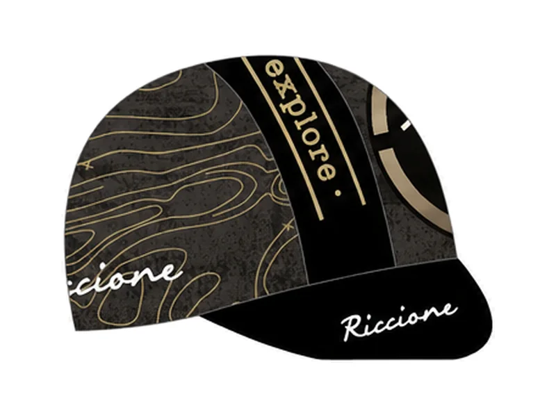 Cappellino da ciclismo Pissei x Bike Hub Riccione, nero e oro