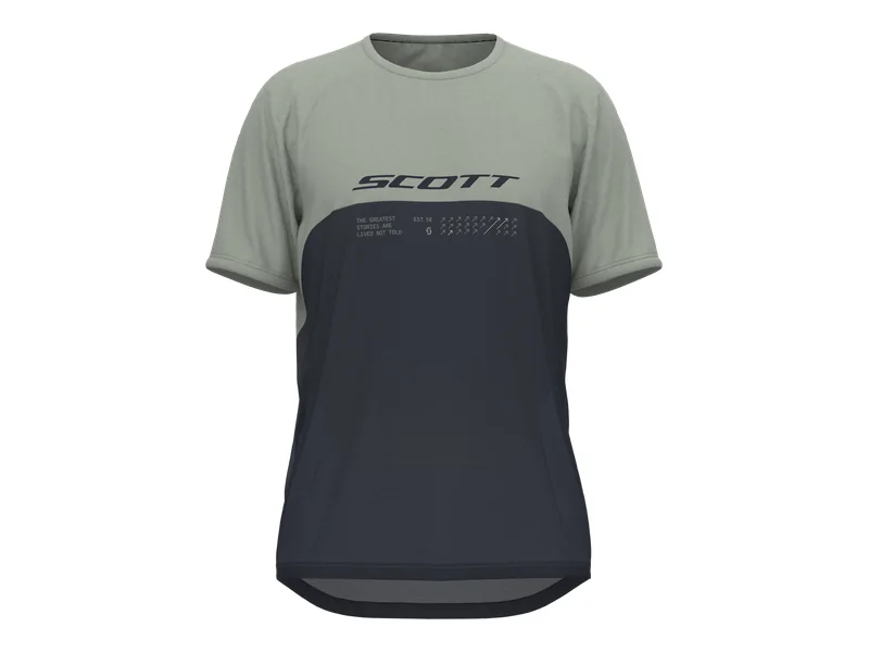 Maglia outdoor Scott Vertic DRI blu ardesia e salvia