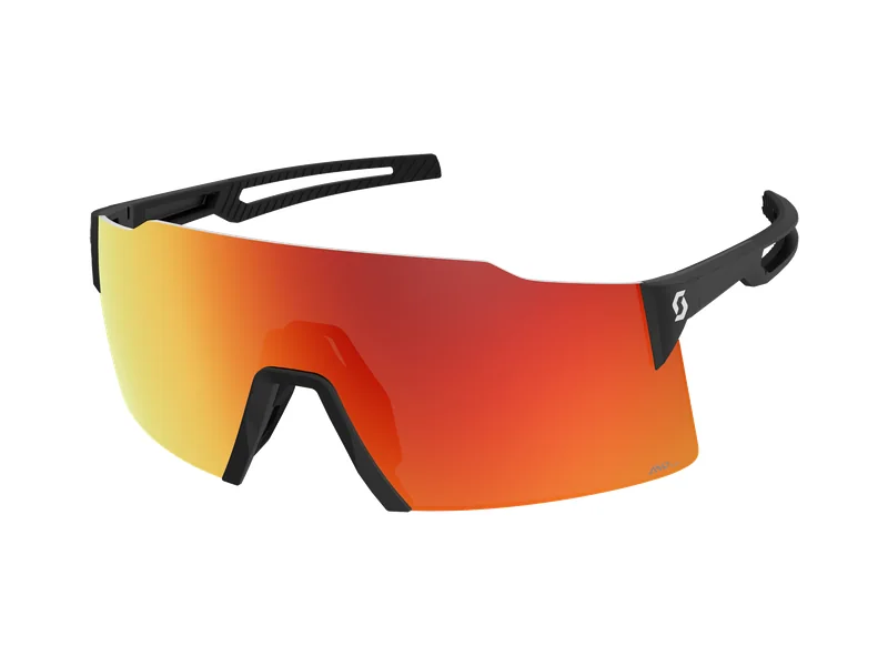 Occhiali da bici Scott Stride neri con lente rossa
