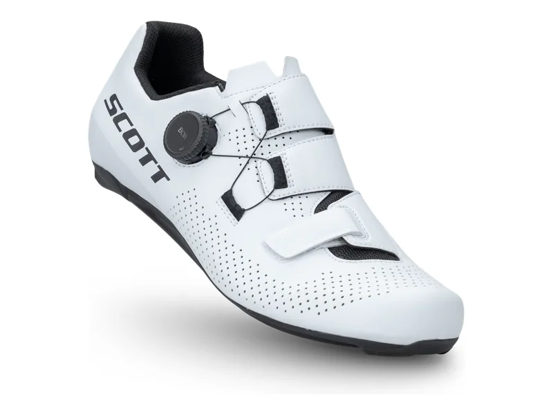 Scarpe da bici da corsa Scott Road Team BOA bianche